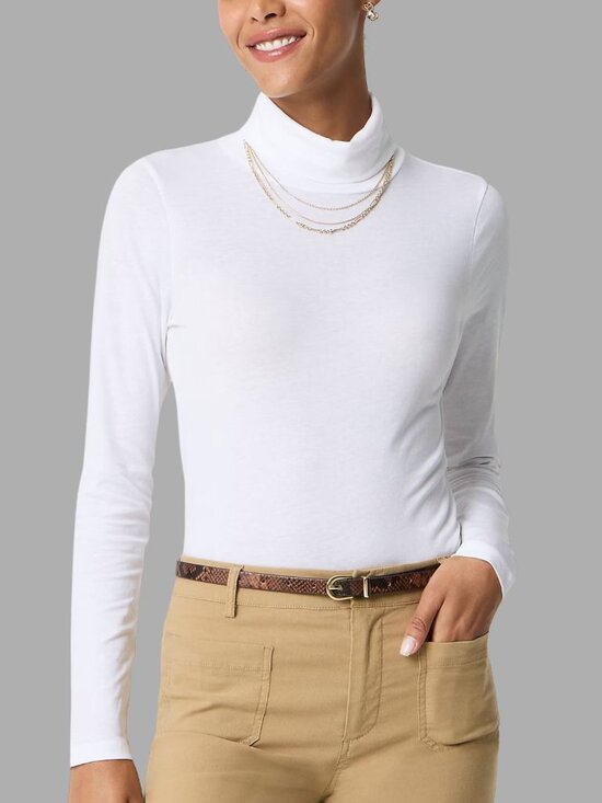 J. Crew Sweaters - J.Crew Tissue Turtleneck Sweater Long Sleeve White Size Medium
